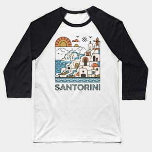 Santorini Essence Baseball T-Shirt